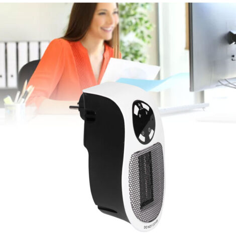 Mini radiateur électrique 500W, noir et blanc, Portable, mural, pour la maison (1/4)