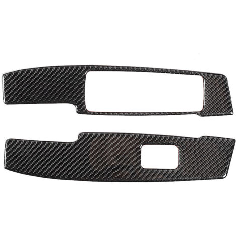 Eosnow Autocollant de revêtement d'habillage de panneau de lève-vitre de voiture, 2 pièces, adapté à Mercedes W204 classe C 2007 – 2013