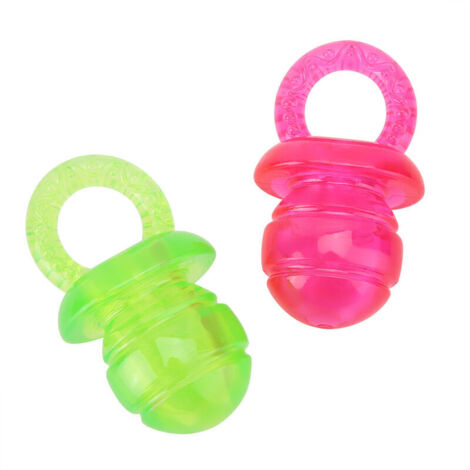 Jeffergarden Jouet molaire pour animaux de compagnie, 2 pièces, dents propres, sucette, jeu à mcher, jouets d'entranement pour chien et chat (1/4)