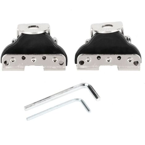 Eosnow Lot de 2 supports de fixation universels pour barre lumineuse LED de travail sur capot et montant A, pour voiture (1/4)