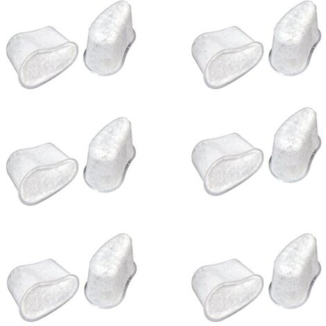 Lot de 12 Cartouche de filtre à eau au charbon pour cafetière KRUPS F4720057, en coquille de noix de coco non tissée, sachet de charbon actif, certifié FDA