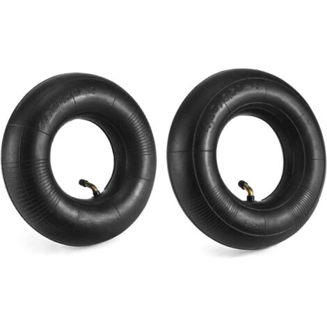 2 pièces 4.10/3.50-4 Chambre à air Pneu, chambres à air de rechange, valve pliée, pour tondeuses à gazon, camions à main--TRIMEC