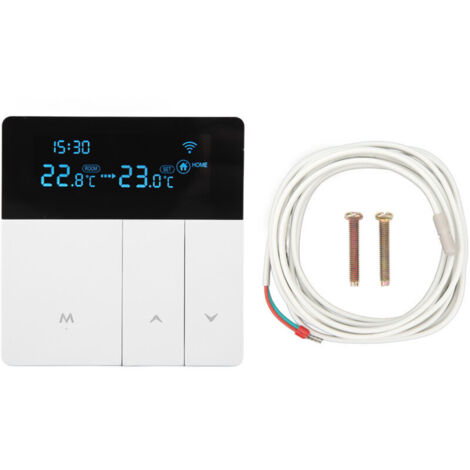 Eosnow Thermostat numérique Intelligent avec écran LCD, régulateur de température de chauffage électrique Programmable NTC AC90V-240V (1/4)