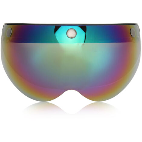 Eosnow Visière de casque coupe-vent et anti-sable pour moto de Style rétro avec boucle réglable colorée