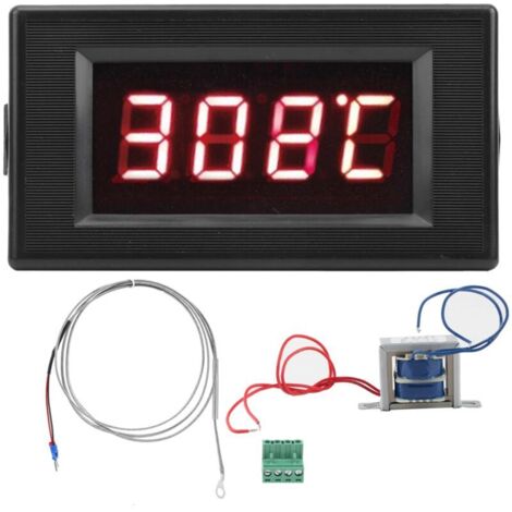 Eosnow Testeur de température de thermocouple de type K à affichage numérique industriel, précision 220 V, DYG5135