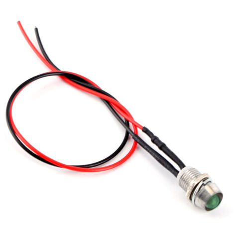 Eosnow 4 pièces 12v 8mm LED panneau pilote tableau de bord voyant d'avertissement lampe voiture Van vert