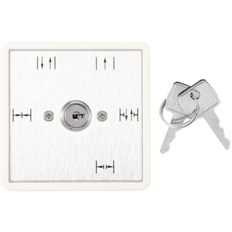 Interrupteur à clé à 5 positions Fonctionnement automatique de la porte coulissante Sélection de la fonction OnOff (1/4)