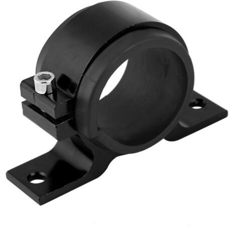 Eosnow Support de montage de pompe à carburant de voiture en alliage d'aluminium 50mm, support de pince de filtre unique noir