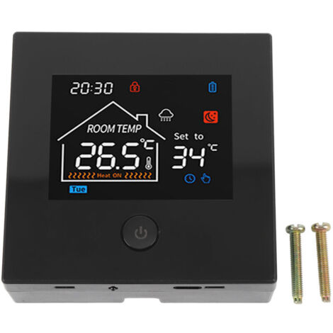 Eosnow Thermostat de maison intelligente, alimenté par batterie, four mural suspendu, contrôleur de température Programmable