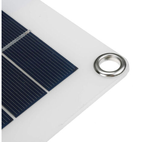 Eosnow Panneau solaire portable 18V 20W, double port de chargement USB + interface de pince de batterie DC5521 (1/4)