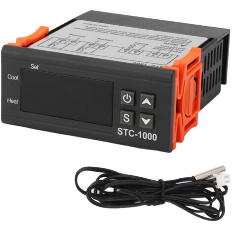 Eosnow Régulateur de température numérique, modèle de refroidissement et de chauffage, régulateur sensoriel intelligent 110V-220V