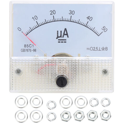 Eosnow 85C1 DC0-50UA pointeur DC ampèremètre tête ampèremètre ligne Circuit dispositif de mesure (1/4)