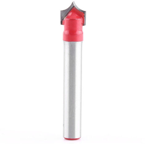 Eosnow BiS de la tige de 6 mm 3D CNC VRAINE V GRUINE AIGNE AUTRE ROUGE BITS TOL SUTTRAGE BIT BIGHT (8 mm) (1/4)
