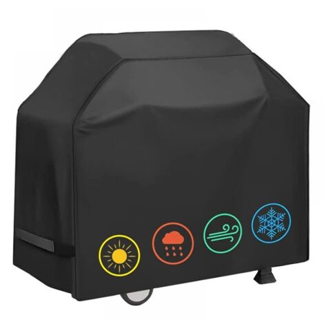 Housse Barbecue Exterieur, Barbecue Bâche de Protection BBQ Imperméable, 210D Oxford Protection BBQ à Gaz, Bache Barbecue Exterieur Rectangulaire(145x61x117cm)--TRIMEC (1/5)