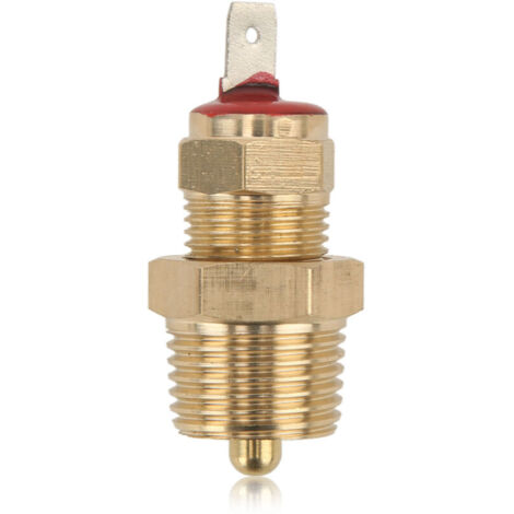 Eosnow Thermostat de ventilateur de refroidissement de radiateur de moteur, interrupteur de température, filetage NPT 3/8 pouces, 185 à 200 °F pour ventilateurs de 10 12 14 16 pouces