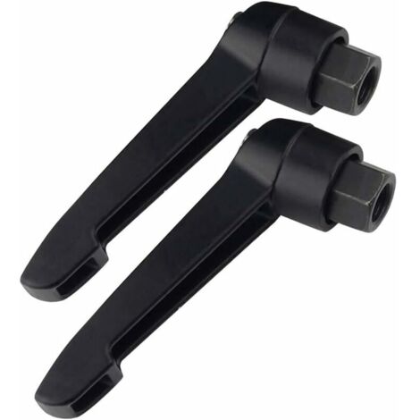 Quincaillerie Fixation Levier de Serrage Boutons Poignée - Réglable Forme de L Serrage Poignée Machine Boutons Femelle ou Mâle Filetage M12