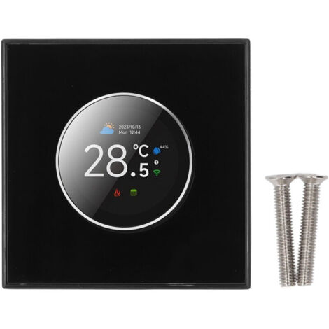 Eosnow Thermostat à bouton intelligent pour chauffage de l'eau, contrôleur vocal numérique de température pour Tuya WiFi, rotation à 2 voies avec lumière 95 240vac (1/4)
