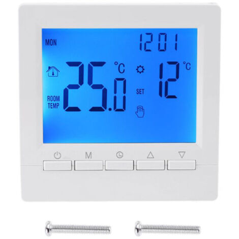 Eosnow Thermostat numérique électronique avec écran LCD, Thermostat intelligent mural, régulateur de température pour chauffage au sol (1/4)