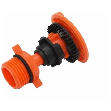 1PC 1/2" 3/4" Jardin Pelouse Rotary arrosage 360 degrés Rotating Eau d'arrosage Buse d'arrosage de Jardin Irrigation Fournitures de pelouse extérieure (Color : Orange) (1/4)