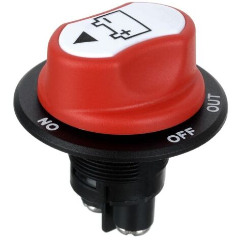 Commutateurs de batterie de voiture MAX 50V DC 50A CONT 75A INT Mini sélecteur de batterie de voiture pour voiture bateau moto(50A)