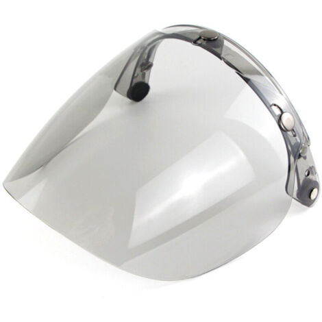 Eosnow Visière de casque ouvert pour moto, lentille à bulles, 3 boutons-pression