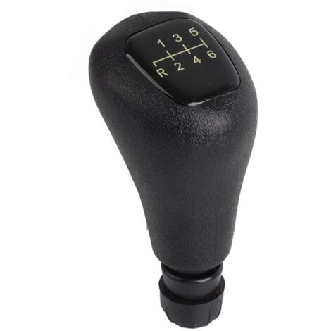 Eosnow Tête de levier de vitesse, ajustement parfait élégant ABS 6 vitesses pommeau de levier de vitesse remplacement ergonomique pour voiture Mercedes-Benz W202