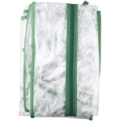 Memkey – Housse de rechange pour serre 3 étages en PVC transparent – Double fermeture éclair – Dimensions 69x49x126 cm – Accessoire pour mini serre