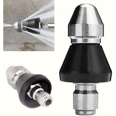 CSPARKV Cleaning Tool High-Pressure Nozzle Kit for Pressure Washer, Nozzle, 1/4 High-Pressure Drain Nozzle Sewer Pipe Cleaner Pressure Washer