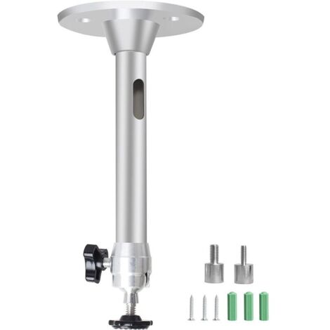CSPARKV Support de Projecteur Plafond Support Videoprojecteur Universel pour Projecteur Mini Projecteur Support Rotation à 90° 360° Mural de Plafond Support Mural Aluminium (1/4)