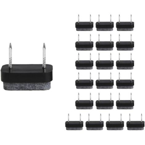 Patin Chaise a Clouer, Patins à vis en Feutre, 30 Pcs Clous Patins de Meuble, Patins Glisseurs Rond Tampon Chaise, Patins Meubles en Feutre Tampons