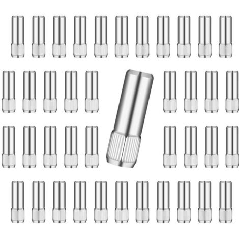 Taquet Etagere,Supports d'étagère,Cylindrique Goupille, Goupille Étagères en Verre ,48 pièce 206mm,argent,Pour Cuisine Placard Bibliothèque