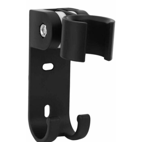 CSPARKV Support de pommeau de douche, support de support de pommeau de douche mural réglable en acier inoxydable noir mat