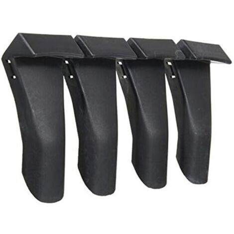 Lot de 4 protections de jante en plastique noir pour changement de pneus