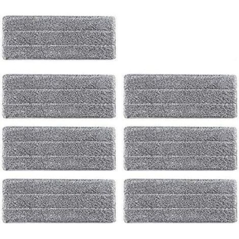CSPARKV 7Pcs Housse de Nettoyage de Rechange, Vadrouille de Nettoyage pour Balai, Housse de rechange en microfibre pour le bureau à domicile bois franc, marbre, tuiles (1/4)