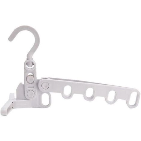 Séchoir portable pliable pour vêtements touristiques - Multifonctionnel - Cintre à cinq trous - Support de séchage portable (1/4)