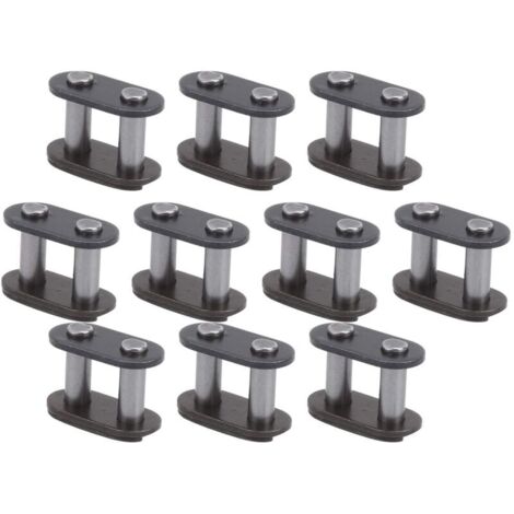 CSPARKV T8f Chain Master Link - 10pcs connecteurs en acier maillon de connexion principal de résistance à l'usure de chaîne de vélo léger (1/4)