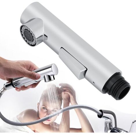 Douchette Robinet Cuisine, Tête de Pulvérisation Robinet Extractible, Tête de Douche Remplacement Douchette pour Mitigeur Cuisine, Salle de Bain, Lavabo