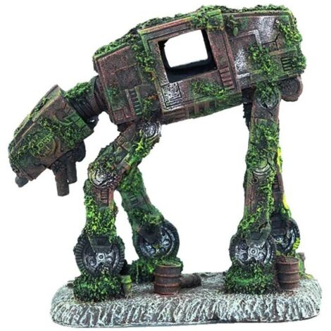 Décoration d'aquarium Décoration de Robot de Transport Imperial Walker - Ornement de Grotte de Robot d'aquarium (1/4)