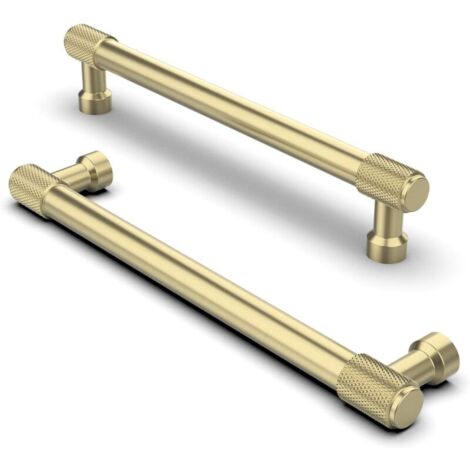 Poignées de Meubles Laiton - Espacement des Trous de 160 mm pour Placard, Cuisine et Tiroir (2 Pièces)