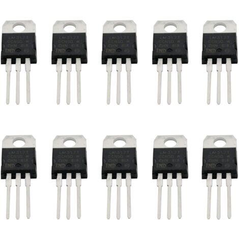 10PCS LM317T LM317 Régulateur de tension à trois bornes réglable TO-220 Sortie transistor 1.5A 1.2V To 37V (1/2)