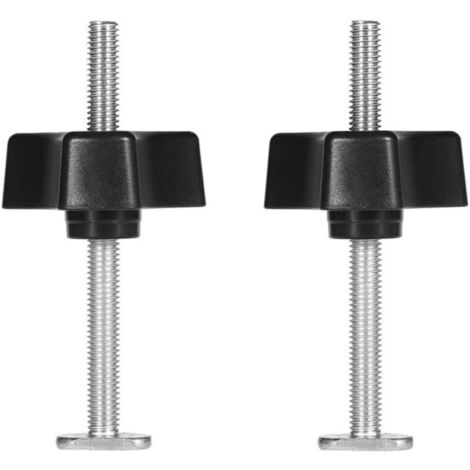 CSPARKV Rail en T Pince à Rainure en T T-Slot T-Track en Métal Outil de Fixation Serrage Rapide pour Travail du Bois (2pcs T vis + 2pcs écrou à bouton uniquement) (1/4)