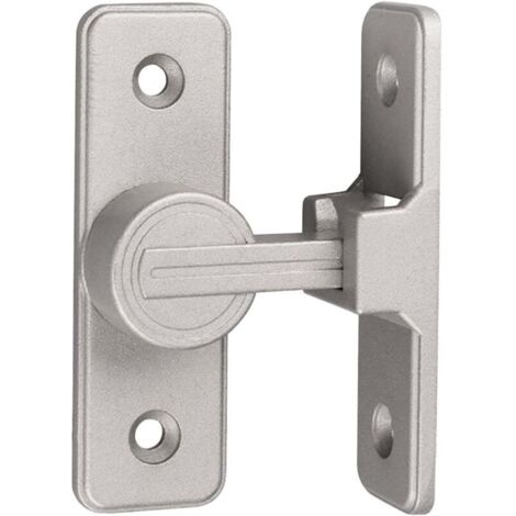CSPARKV 1 PCS Serrure De Porte Coulissante Verrou Porte Coulissante Loquet De Serrure De Porte De Lumineux Verrou Serrure Porte Interieure Bloque Porte Coulissante Antivol Serrure Sécurité (Argent 9 (1/4)