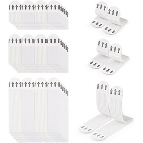 36 Paires (72 Bandes) Languettes Accroches Tableaux sans Percer Bandes de Suspension pour Photos Languettes Accroches Bandes AdhéSives Tableaux Fixation sans Dommage Bandes de Cadre Mural (1/4)
