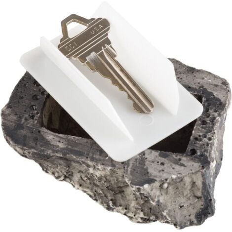 CSPARKV Coffre-fort étanche pour clés de jardin, cour, boîte de rangement pour clés de maison, coffre-fort secret, pierres cachées, boîte de dérivation de fausses pierres de rechange pour clés de roch