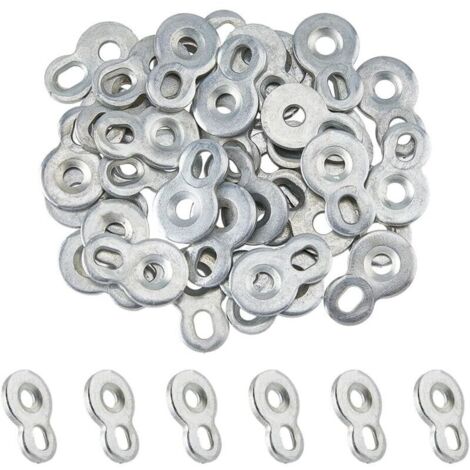 50 pièce de Fixation Figure 8 en Acier pour Connecteur de Dessus de Table Clips de Bureau Robustes pour Dessus de Table Chaise Banc Dessus de Bureau Façades D'Armoires (1/4)
