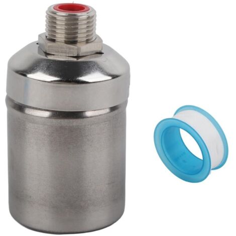 Robinet à bille à flotteur 1/2in Réservoir de contrôle automatique du niveau d'eau Robinet à bille flottant en acier inoxydable (1/4)