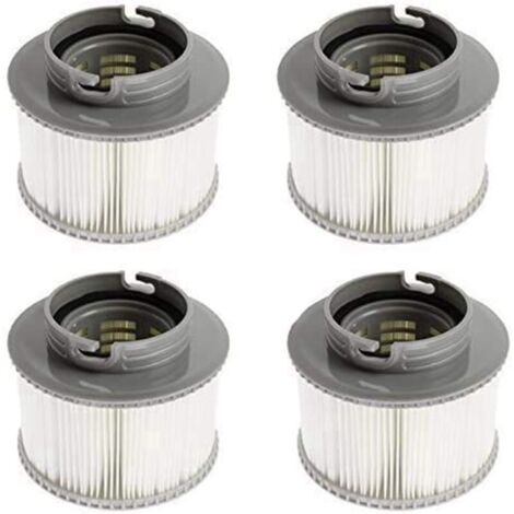 Lot de 4/8 Cartouches filtrantes de Rechange pour Bubble Spa (Version améliorée 2020 pour s'adapter à Tous Les modèles) (4 Pcs)