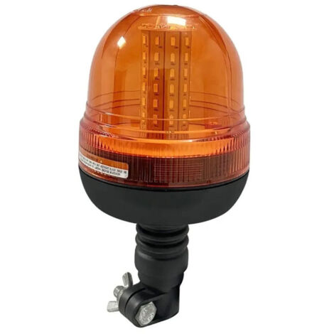 Gyrophare à 60 LED, 12 V/24 V, orange, 3 modes de clignotement, étanche, ambre, pour tracteurs, chariots élévateurs, camions, UTV (1/4)
