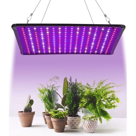 Lampe de croissance LED, panneau lumineux de 225 LED pour la croissance et la floraison des plantes d'intérieur, lumière LED à spectre complet pour la croissance des plantes d'intérieur