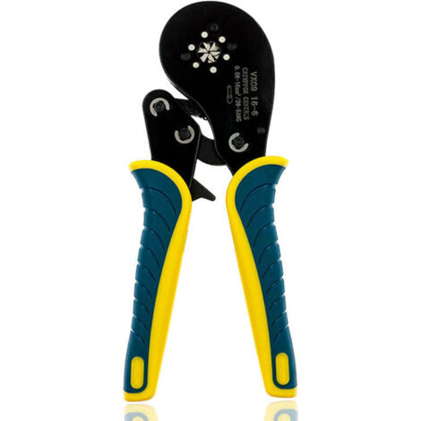 Tigrezy - pince à sertir tube cosse capacité de sertissage 0,08 - 16mm ²- Jaune, vert (1/4)